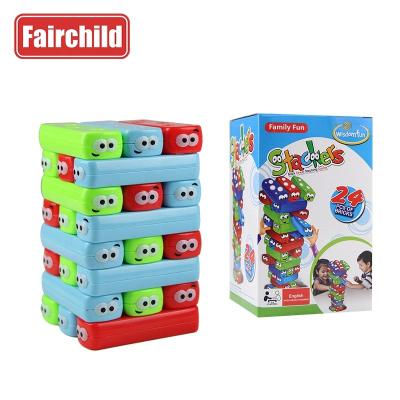 China DIY TOY Mini Educational Montessori Toy 24PCS with Dies Tumble Tower Baby Stacking Toy for sale