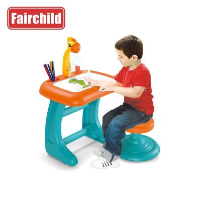 China Plastic Child Projector Educational Folding Painting Drawing Board Learning Table With Pen For Kids Luminous for sale