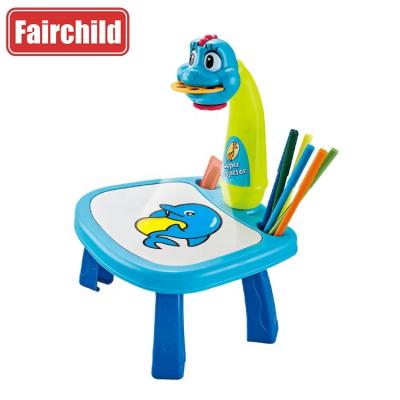 China Plastic Children Led Art Painting Board Desk Education Drawing Table Toys Kid Learning Projector Toys for sale