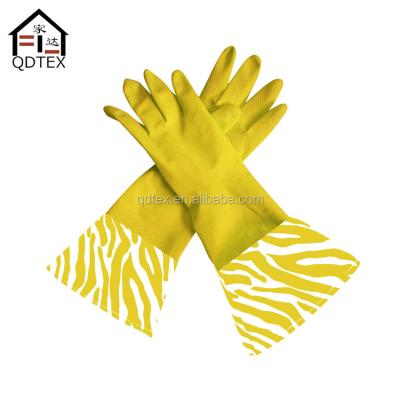 China House China Manufacturer Household Cleaning Gloves , Elbow Length Latex Gloves for sale