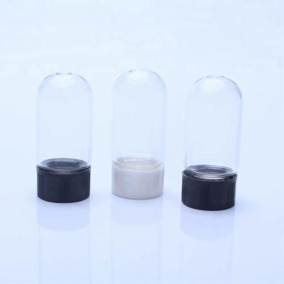 China Lab Sampler Vial 5ml Round Bottom Clear Tubular Glass Vial With Screw Cap for sale