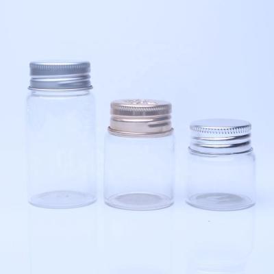 China High Quality Food Storage Wholesale Borosilicate Glass Bottle Storage Jar Sealed With Aluminum Screw Top Lid for sale