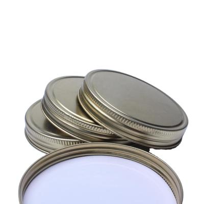 China Smooth side with thread inside China patent design of 89/400 candle jar lids metal screw caps for sale