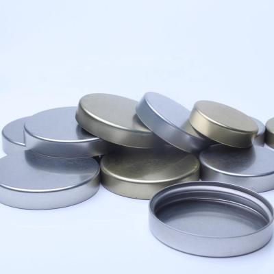 China Smooth Side With Thread Inside China Patent Design Metal Screw Caps Tinplate Unishell Lids for sale