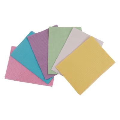 China Factory Direct Supply Waterproof Disposable Waterproof Cloth Dental Bibs 2 Ply Paper 1 Ply Poly for sale