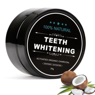 China Wholesale 30g Heathy Teeth Whitening Cleaning Coconut Activated Carbon Bamboo Charcoal Black Teeth Whitening Powder for sale