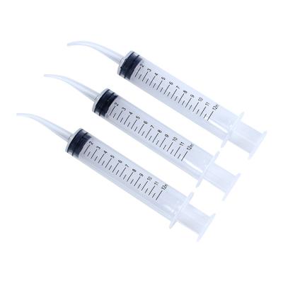 China New Style Dental High Quality 5ML Curved Serving Syringes Plastic With Any Angle Bendable Tip for sale