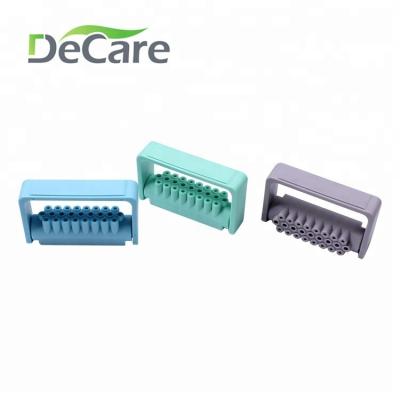 China 25-Holes Plastic Open Style Dental Endo Box For Diamond Office for sale