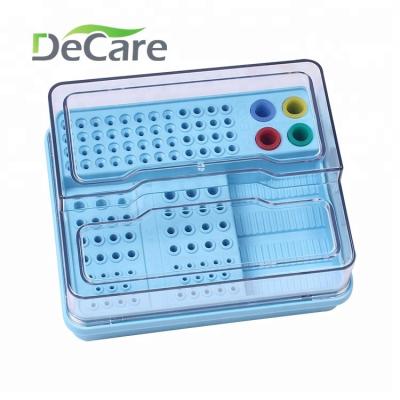 China Dental Regional Multifunctional Instrument Box Plastic Dental Disinfection Box For Burs for sale