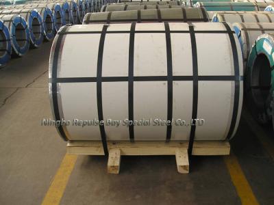 China Grade 304 / 2BA No.4 8K 6K + PVC  Stainless Steel Coil Rolls in Size 1000 * 2000mm /  1220 * 2440mm / 1524 * 3048mm for sale