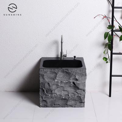 China ECO-frendly Black Granite Mop Floor Cleaning Sink For Outdoor for sale