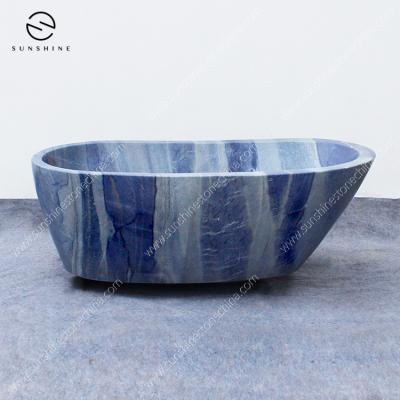 China ECO-frendly Newly Stone Stone Material Solid Outdoor Bathtub Tub for sale