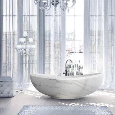 China Natural Marble Bathtub Badewanne Free Standing Stone Bathtub Badkuip For Sale for sale