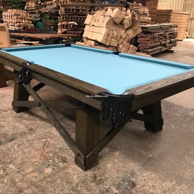 China BLP-A-01 Biaoli New Pocket Pool Leather High Quality American Style Billiard Table, Solid Wood with Slate for sale