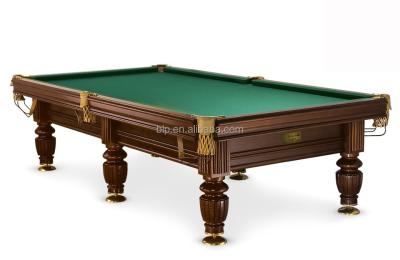 China Pocket BLP Pyramid Snooker Leather Solid Wood Russian Pool Table With Slate for sale