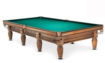 China Leather pocket pyramid top solid wood russian pool table for sale for sale