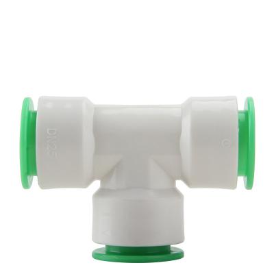 China Easy Installation Hot-melt Quick Free Water Pipe Connector Plastic Quick Connect Fittings For RO Water Purifier System for sale