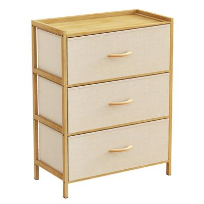 China Sustainable Bamboo Storage Furniture Organizer Bamboo Dresser Products Storage Dresser for sale