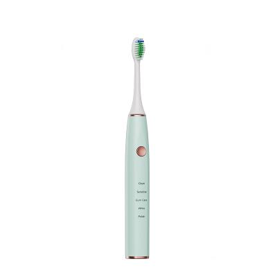 China Rechargeable Adult Ultrasonic Smart Adjustable Quiet Electric Toothbrush Speed ​​Quiet Couples 5 Set Electric Toothbrush Above 1500mah for sale