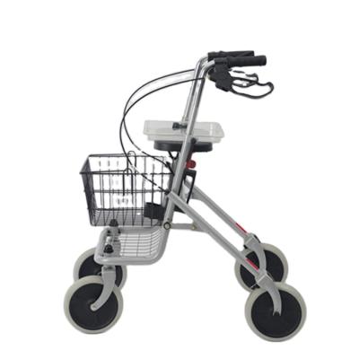 China Wholesale Aluminum Steel+stainless China Outdoor Walker Parkinson's Rollator for sale suitable for the elderly for sale