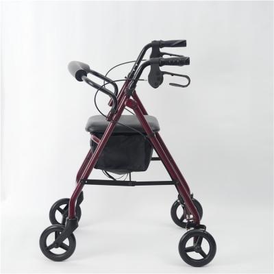 China Health Care Good Quality Medical Aluminum 4 Wheel Training Rollator Walker Chinese Manufacturers for sale