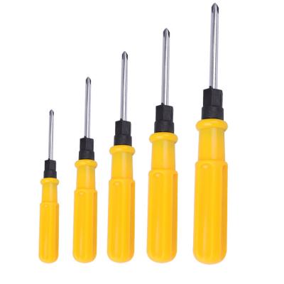 China Promotional Plastic Rubber Grip Screwdriver Household Tool Kit Precision Straight Manual Torque Phillips Screw Driver for sale