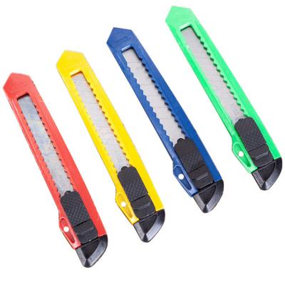 China Cheap Open Slide Knife Cutter Good Quality Safety Box Cutter Knife for sale