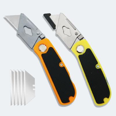 China Quick-change Hardware Tool Folding Knife ABS Material Sharp Pocket Knife for sale