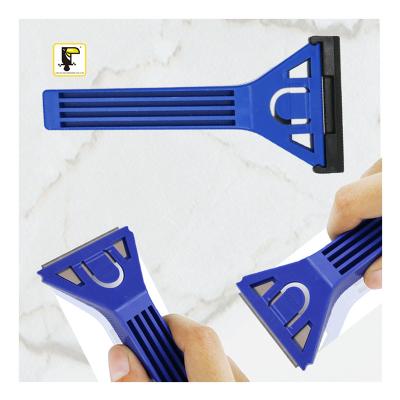 China Factory Small Quick-change Window Scraper Floor Scraper Plastic Knife Handle Cleaning Tools Ice Glass Scraper for sale