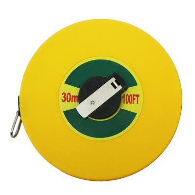 China Long Industrial Soft Fiberglass PP 50M Retractable Double Side Tape Measure Tape Measure 20M 30M 50M for sale