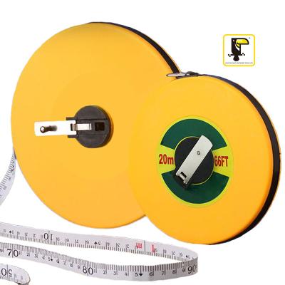 China Promotional Round Double Scale Fiberglass Soft Tape Measure Tape Measure 50M for sale