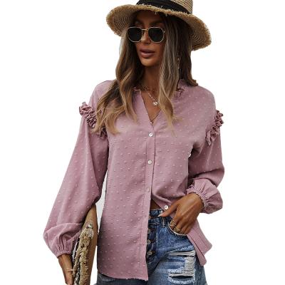 China Fashion Anti-Wrinkle Full Sleeve Girls T-shirts Ladies T-shirts V-Neckline Casual Loose Simple Empire Quick-dry Women's T-shirt Sleeve for sale