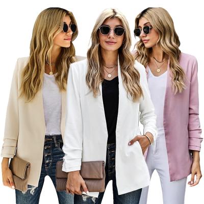 China Spring Sale Blazer Woman Jacket Slim Blazers Women Clothing Long Sleeve Cardigan Suit Coat Breathable Warm Thin Office Ladies Slim Blazers for sale