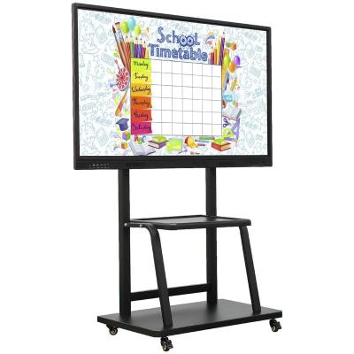 China 65" interior; touch screen led interactive flat panel displays multi touch advertising lcd monitor for education teacher use for sale