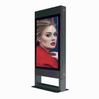 China 55 65 Inch Brightness Android LCD Digital Advertising Kiosk Totem Touch Stand Floor Height Outdoor Waterproof 75 for sale