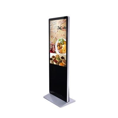 China 32" interior; /43" /49" /55" /65" Thumb Floor Standing Displays Android Wifi Indoor Advertising Kiosk for sale