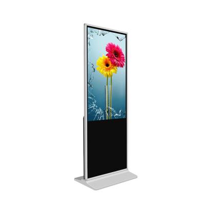 China Indoor lcd led backlight 4k digital signage totem with touch screen for sale