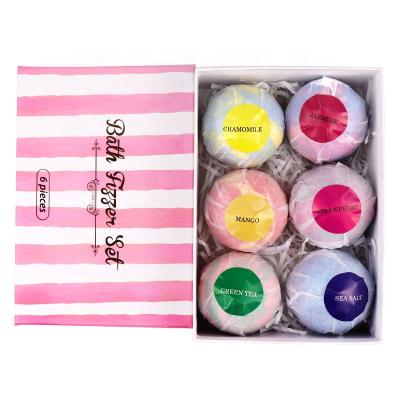 China Wholesale Handmade Natural Vegan Bubble Press Dye Hotel Spa Maker Fizzy Organic Bath Bombs Gift Set for sale