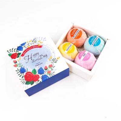 China Home Spa Wholesale Custom Label Hot Selling Custom Packaging Bath Bombs Natural Colorful Set for sale