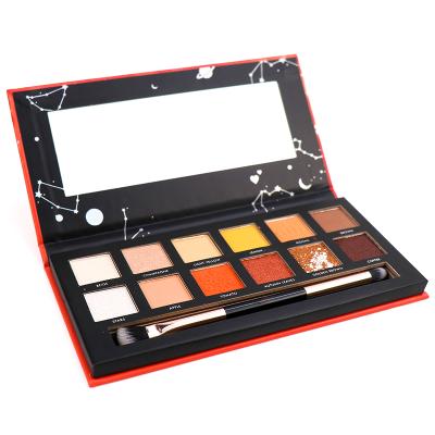 China OEM Private Label Waterproof Makeup Set Long Lasting Eyeshadow Matte Shimmer Eyeshadow Palette 12 Colors for sale