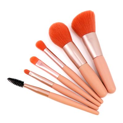 China Angular Blush Cruelty Free OEM High Quality Private Label Vegan Custom LOGO Wood Handle Foundation Makeup Brush Set en venta