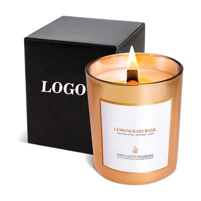 China OEM Logo Dry Flower Organic Vanilla Home Party Wax Candle Luxury Cheap Luxury Custom Aromatherapy Lavender Scented Candles for sale