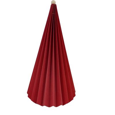 China 2021 Custom Eco-friendly Craft Paper Folding Cones Fashion Handmade Cone Christmas Paper Decorations For Home for sale