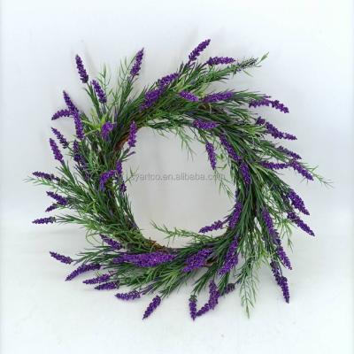 China Romantic Silk Flowers Spring Home Indoor Decor Europe Garden Style Artificial Lavender Flower Garland for sale