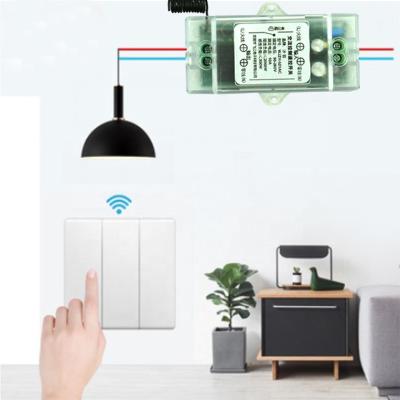 China 433Mhz Smart Wireless RF Switch Receiver Push Button Controller 86 Wall Panel Transmitter Remote Control Switch For Home S-521AC for sale