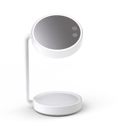 China Multifunctional Smart Home Lighted Vanity Makeup Mirror Table with Lighted Mirror for sale