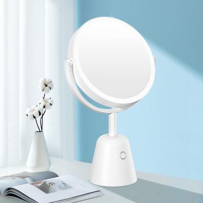 China Vanity Height 1X10X Lighted Makeup Desk Magnifying Adjustable Led Mirror for sale