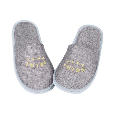 China Comfortable OEM custom logo disposable washable hotel slippers for sale