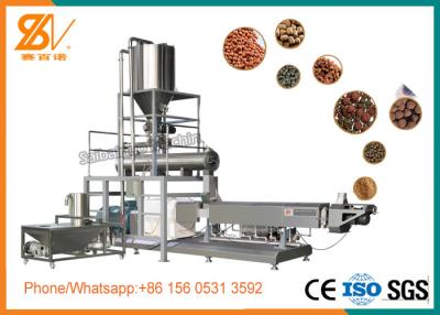 China Large Capacity Fish Feed Extruder Machine LS Inverter Brand CE Certificated for sale