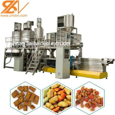 China 100kg/H - 6t/H Cat Fish Food Extruder Machine , Dog Food Making Machine for sale